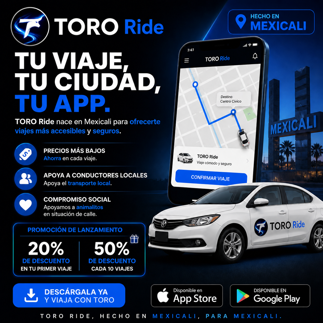 TORO Ride Mexicali promocion