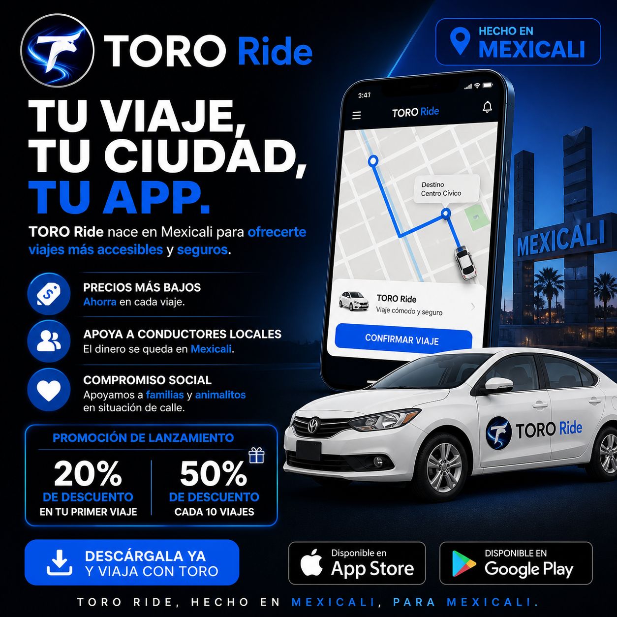 TORO Ride Mexicali promocion